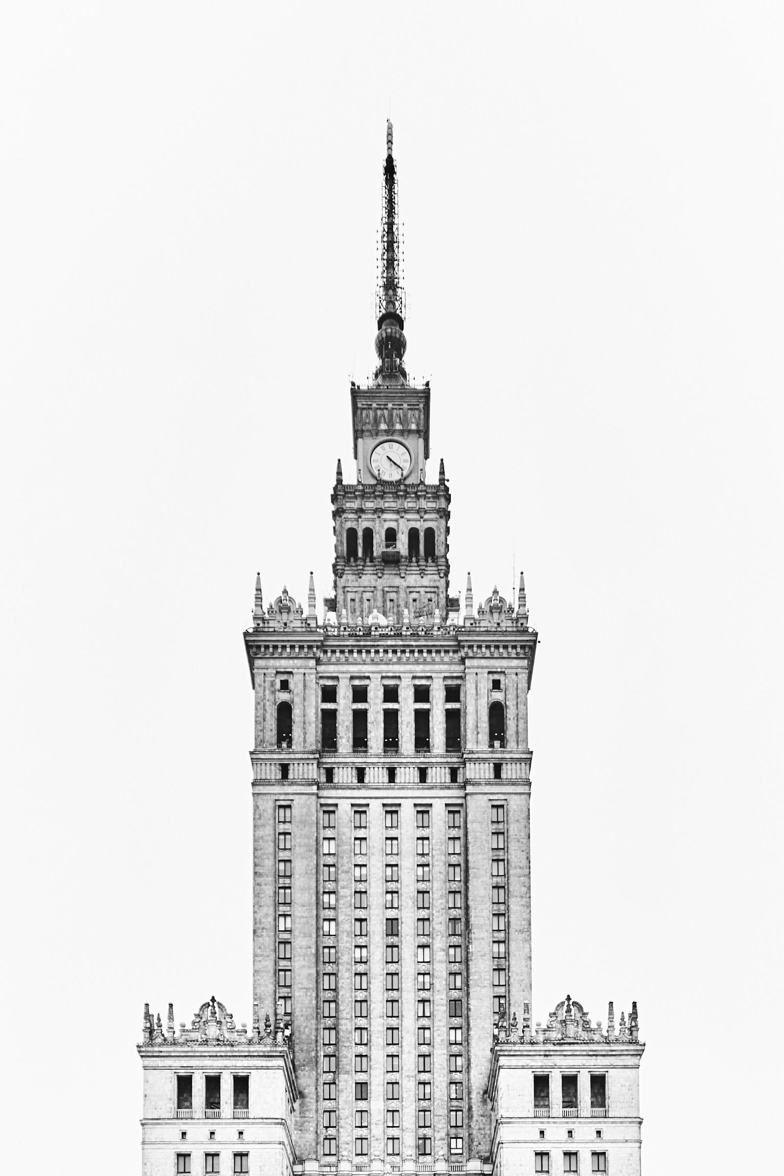 Le palais de la Culture et de la Science à Varsovie
